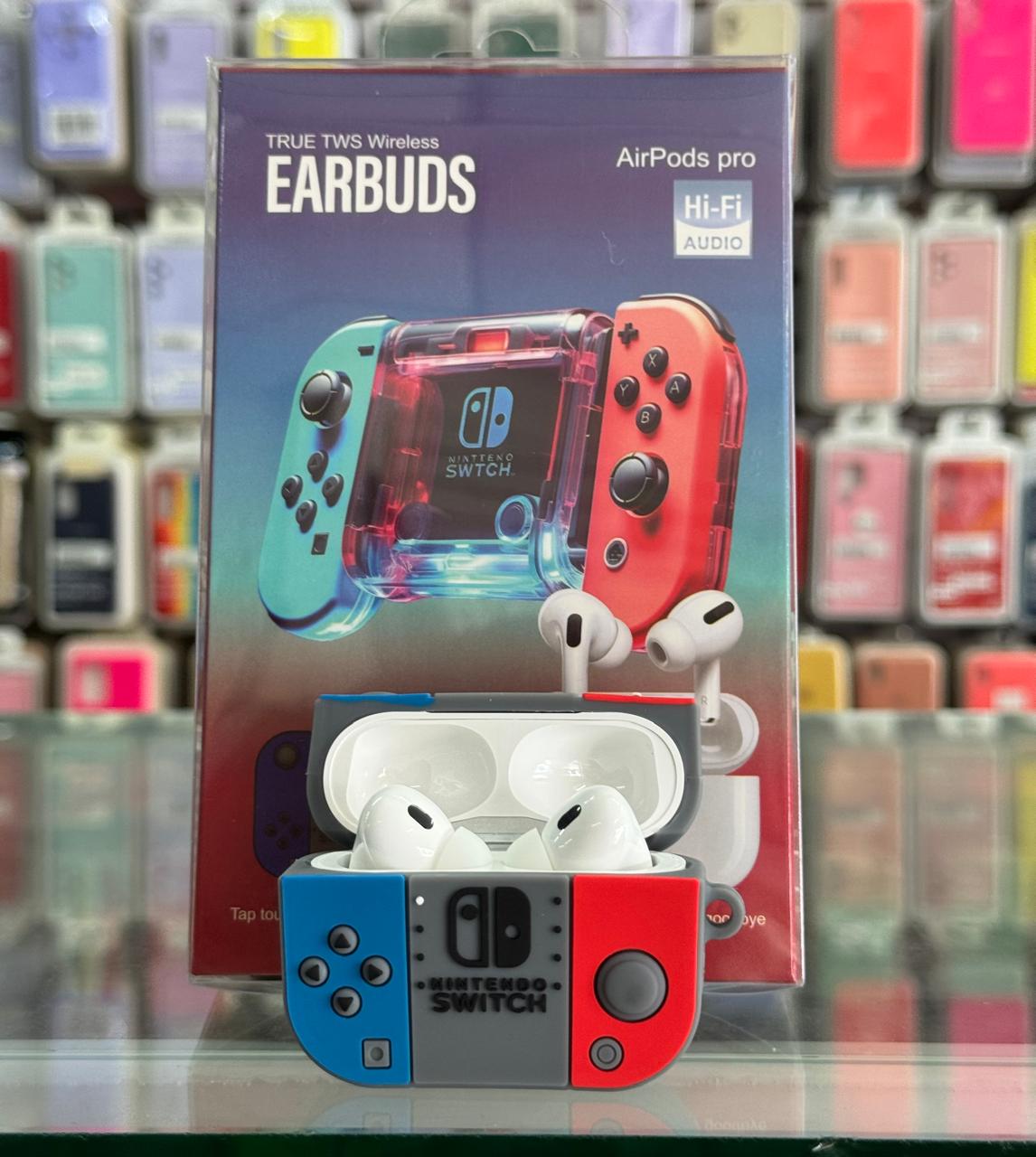 Audífonos con Estuche Diseño Consola de Videojuegos