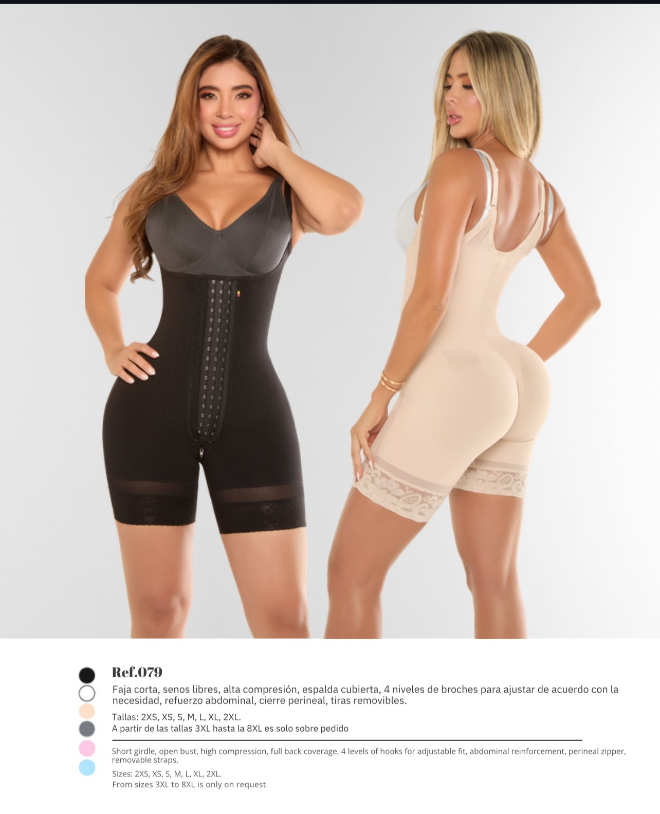 Faja Corta Senos Libres de Alta Compresión – Mujer